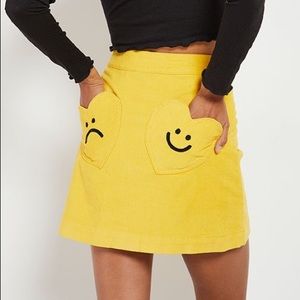 Lazy Oaf Moody Mustard Skirt
